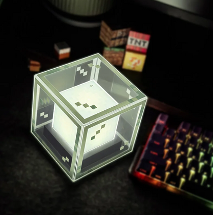 Lámpara LED Cubo Pixel estilo Minecraft